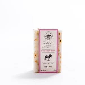 Jabón de leche de burra y  rosa. 115gr
