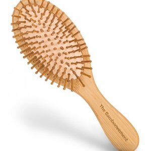 Cepillo de bambú sin plástico. Cabello.